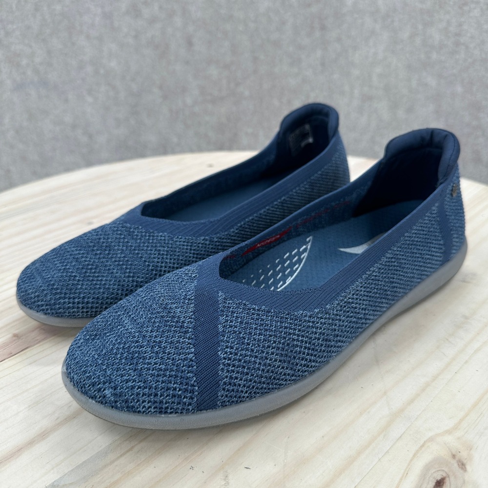Skechers Arch Fit Cleo 2.0 Love Spell Navy Blue Knit Ballet Flats‎ Womens 9
